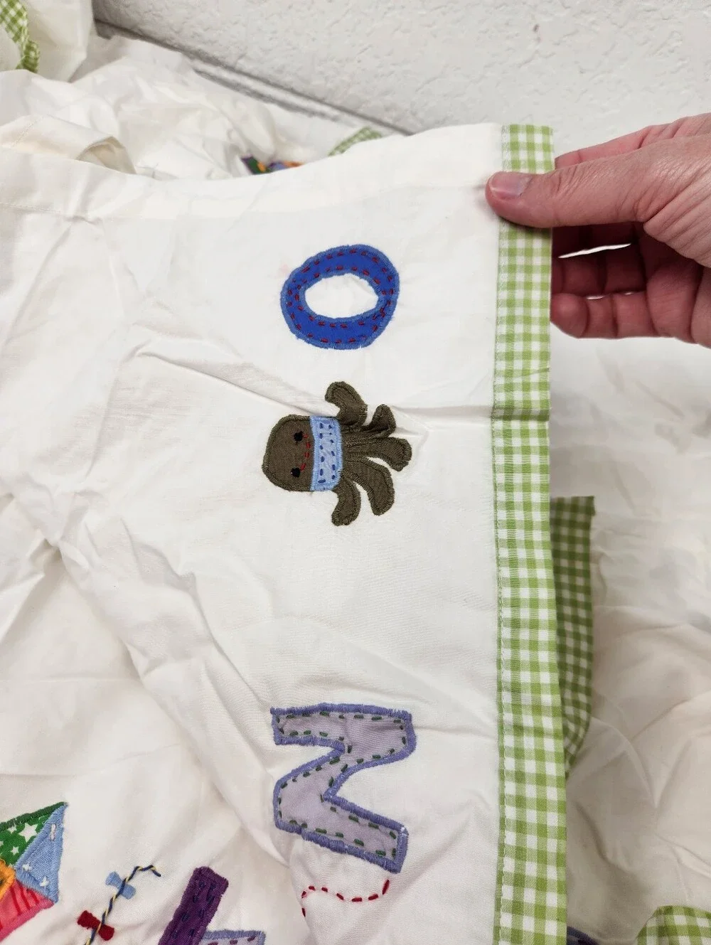 Pottery Barn Kids Alphabet Crib Bed Skirt 28